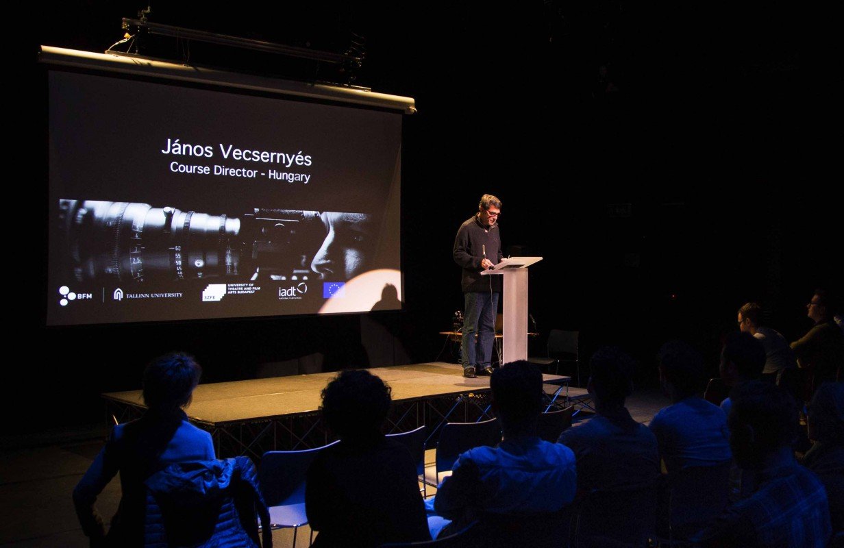 János Vecsernyés course director – Hungary (SZFE), officially launches Viewfinder at the National Film School, IADT