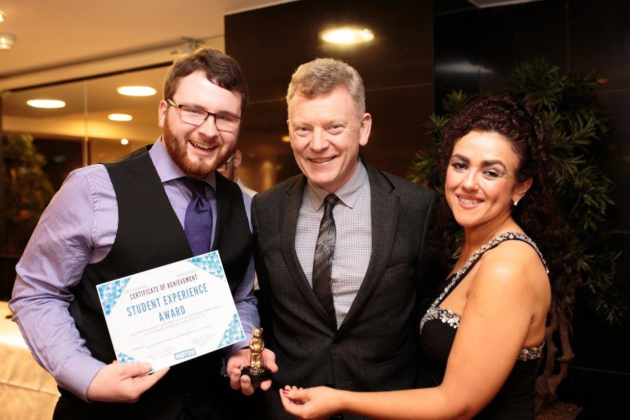 Kevin Curry, Dr. Andrew Power + Denise McMorrow, Student Experience Award