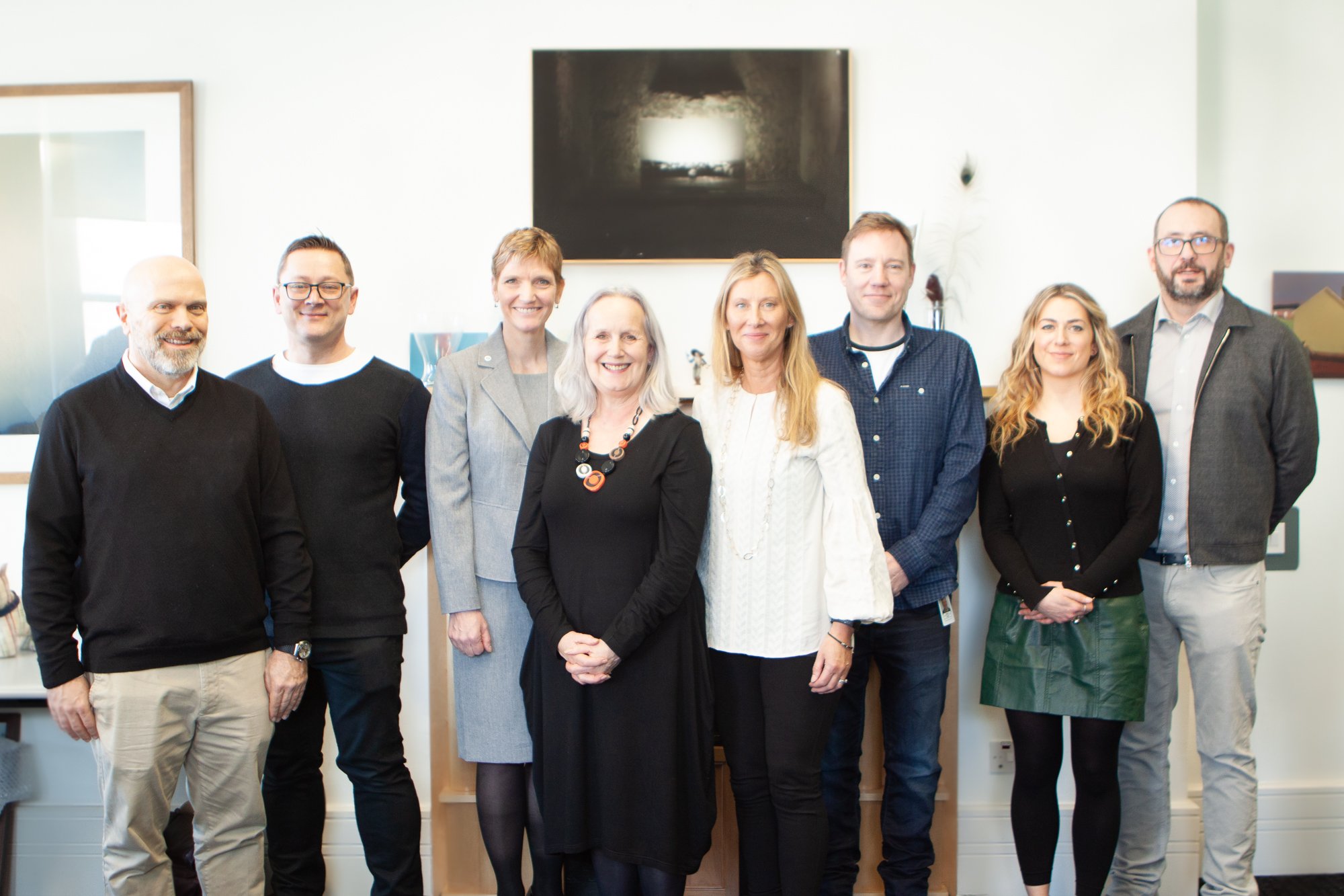 Tony Matthews & Peter Lewis, Boulder Media, Dr Janet Morrison, Sheridan College, Dr Annie Doona, IADT, Jenni MacNeaney & Robert Cullen, Boulder Media, Aisling Conroy, Animation Ireland, Cathal Gaffney, Brown Bag Films