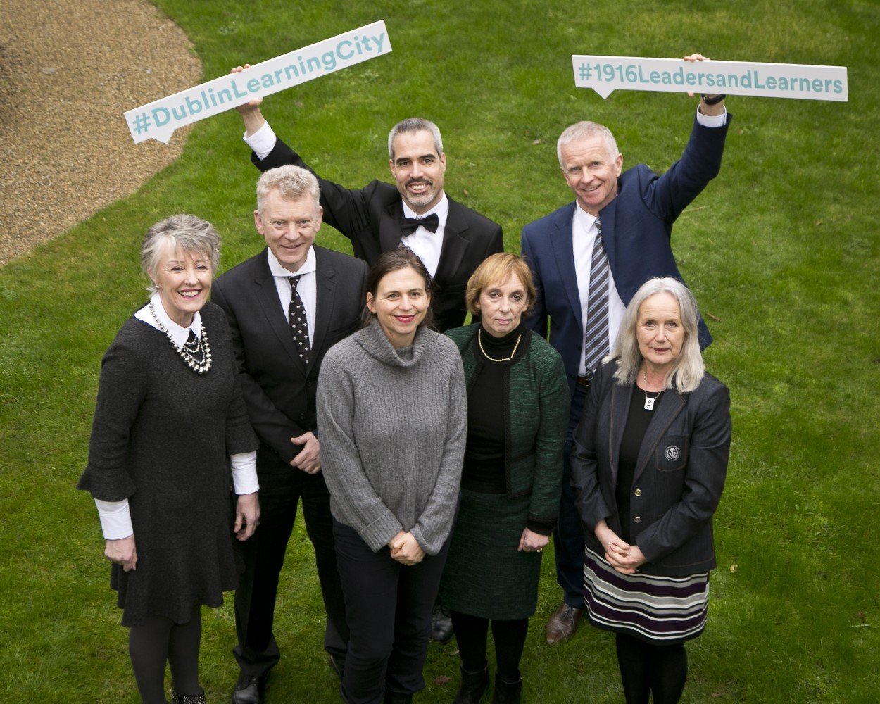 Pictured at the launch of Dublin Learning City (l-r): Dr. Anna Kelly, Chair at PATH Leinster Pillar 1 Consortium, UCD; Dr Andrew Power, Registrar and Vice President of Equality and Diversity, IADT; Professor Sarah Glennie, Director, NCAD; Professor Kevin Mitchell, Senior Lecturer, TCD; Professor Grace Mulcahy Chair, UCD Widening Participation Committee; Dr Gene Mehigan, Principal Lecturer & Director of Postgraduate Studies, MIE; and Dr Annie Doona, President of IADT.