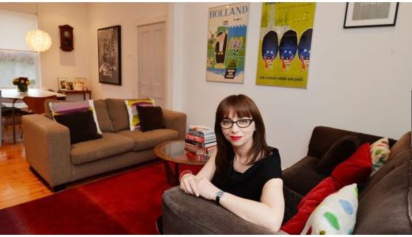 Design historian Linda King at home in North Strand, Dublin, in her livingroom. Photograph: Alan Betson