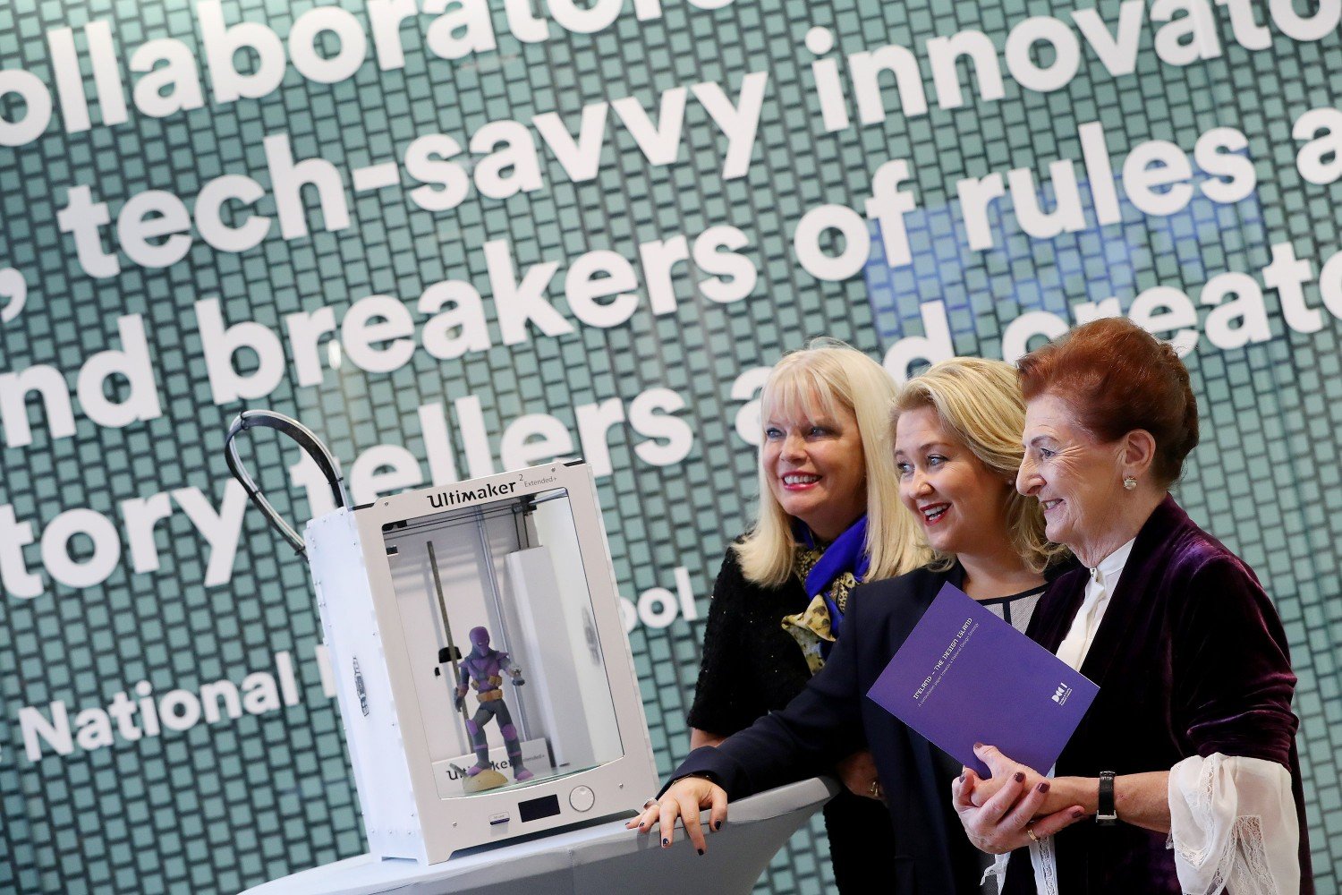 Minister for Jobs, Enterprise and Innovation, Mary Mitchell O’Connor, Karen Hennessy (CEO, DCCoI) and Breege O'Donoghue (Chair, DCCoI)