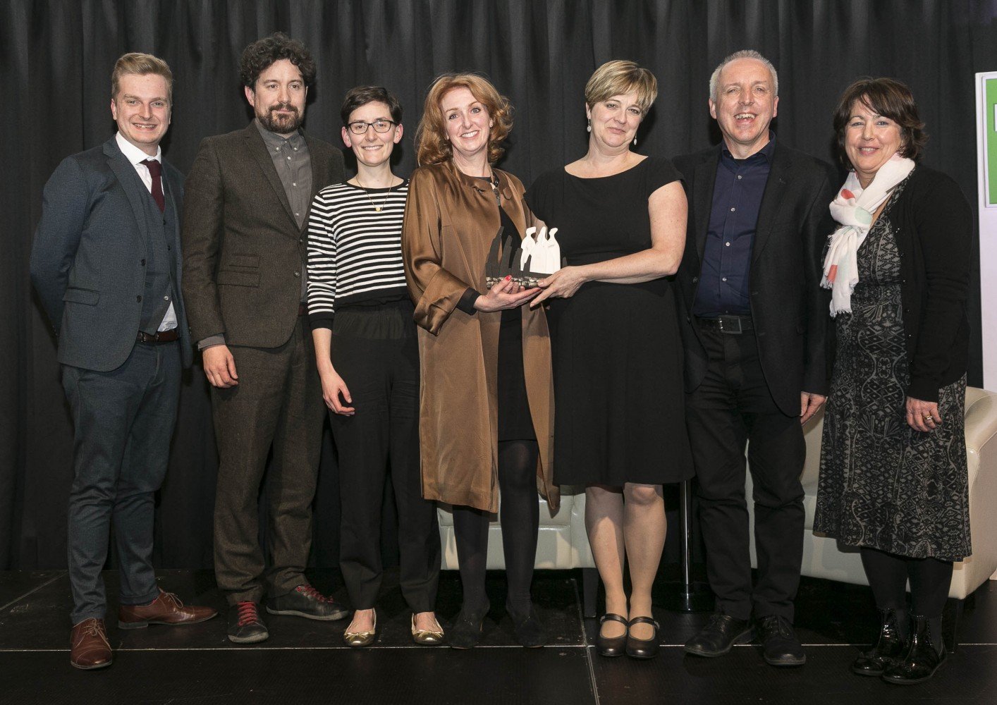 The IADT team receiving the prestigious Delta Award