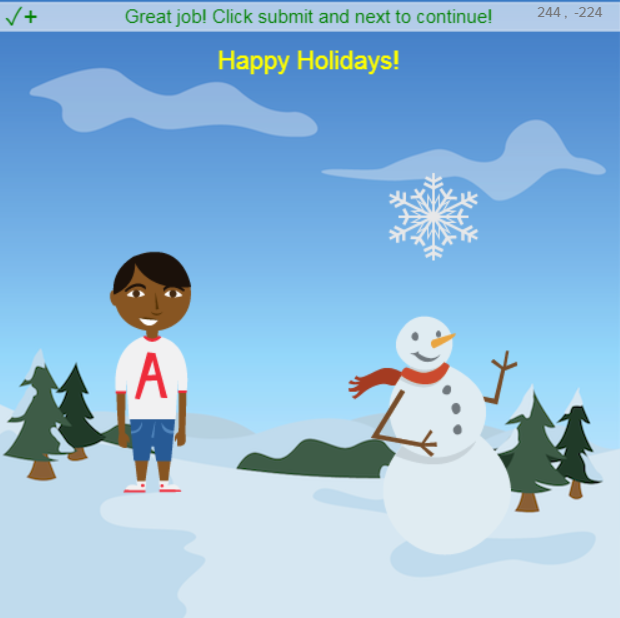Fun with 'code' - an interactive Christmas card using Python