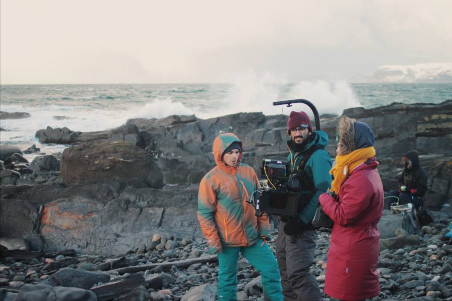 Kino Eyes students from the second intake during the shooting of their graduation film Andros.